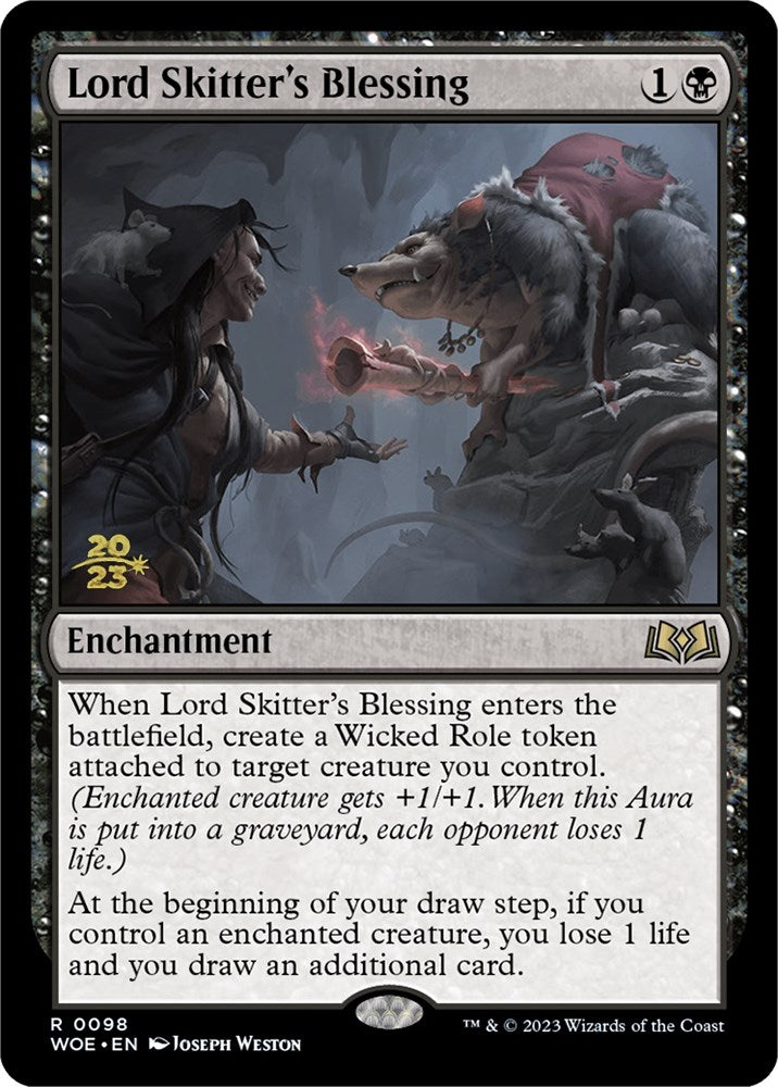 Lord Skitter's Blessing [Wilds of Eldraine Prerelease Promos] | Exor Games Bridgewater