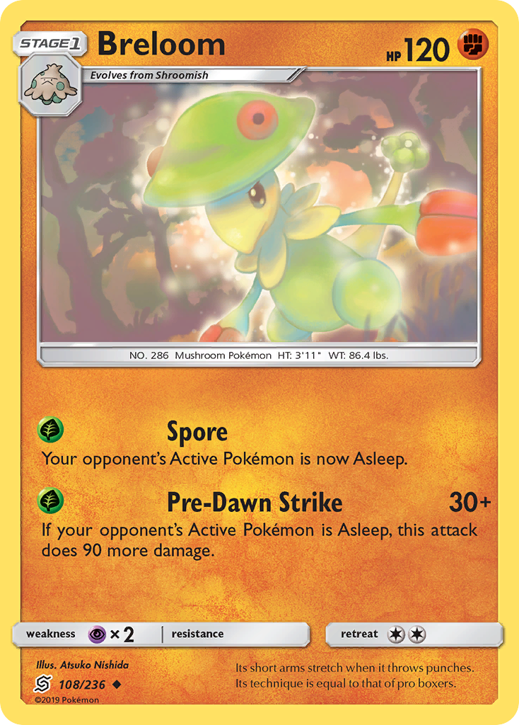 Breloom (108/236) [Sun & Moon: Unified Minds] | Exor Games Bridgewater