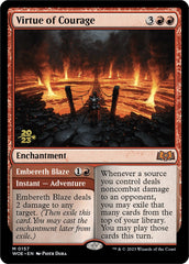 Virtue of Courage // Embereth Blaze [Wilds of Eldraine Prerelease Promos] | Exor Games Bridgewater