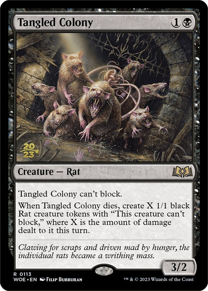 Tangled Colony [Wilds of Eldraine Prerelease Promos] | Exor Games Bridgewater