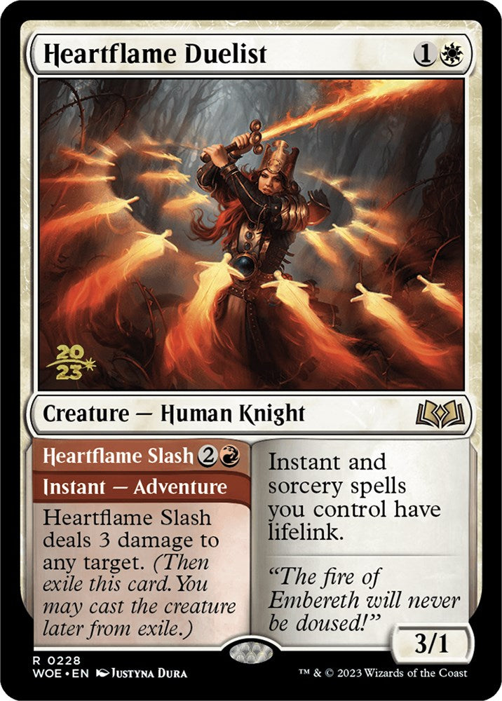 Heartflame Duelist // Heartflame Slash [Wilds of Eldraine Prerelease Promos] | Exor Games Bridgewater