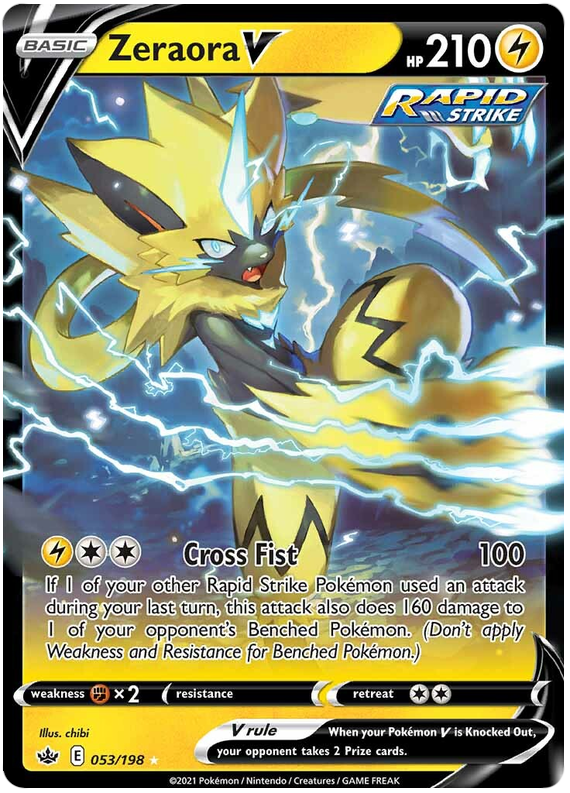 Zeraora V (053/198) [Sword & Shield: Chilling Reign] | Exor Games Bridgewater