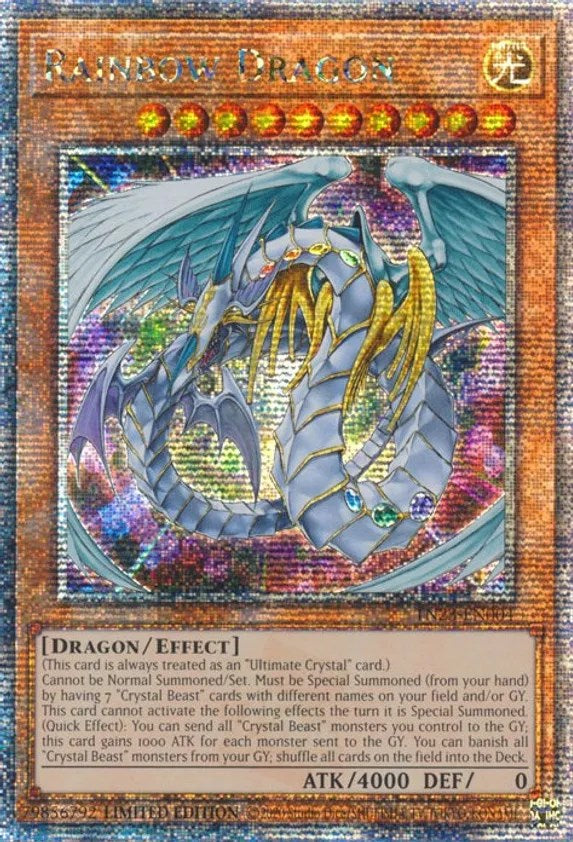 Rainbow Dragon [TN23-EN004] Quarter Century Secret Rare | Exor Games Bridgewater