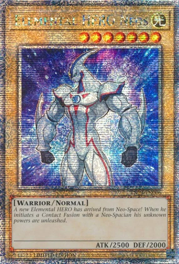 Elemental HERO Neos [TN23-EN006] Quarter Century Secret Rare | Exor Games Bridgewater