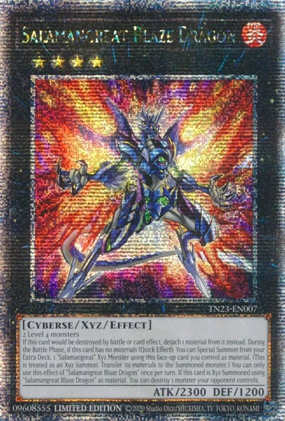 Salamangreat Blaze Dragon [TN23-EN007] Quarter Century Secret Rare | Exor Games Bridgewater