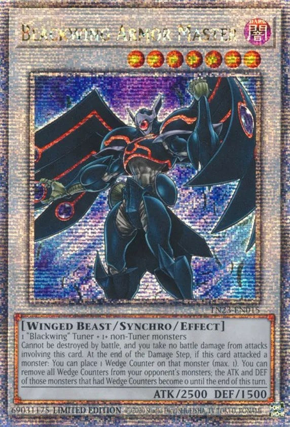 Blackwing Armor Master [TN23-EN015] Quarter Century Secret Rare | Exor Games Bridgewater