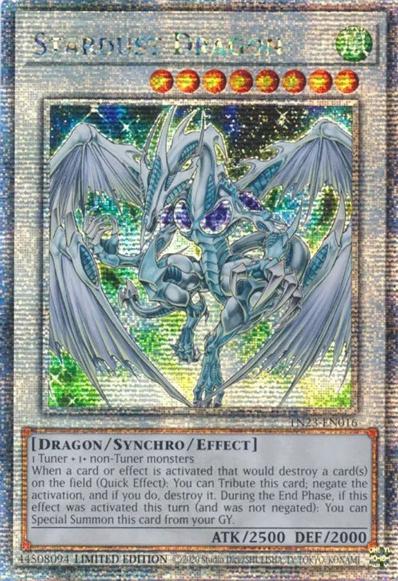 Stardust Dragon [TN23-EN016] Quarter Century Secret Rare | Exor Games Bridgewater