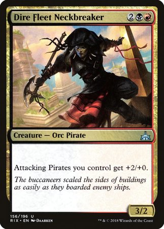 Dire Fleet Neckbreaker [Rivals of Ixalan] | Exor Games Bridgewater