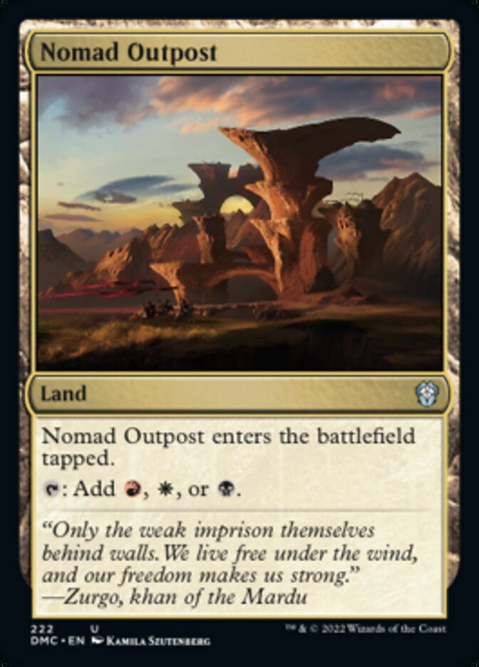 Nomad Outpost [Dominaria United Commander] | Exor Games Bridgewater