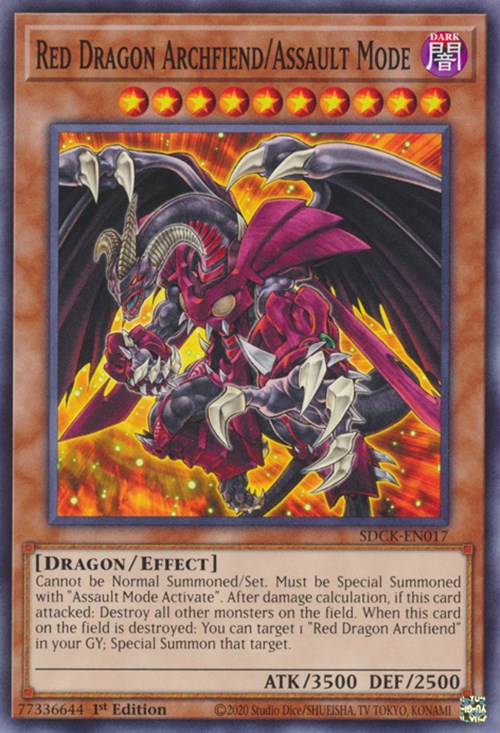 Red Dragon Archfiend/Assault Mode [SDCK-EN017] Common | Exor Games Bridgewater