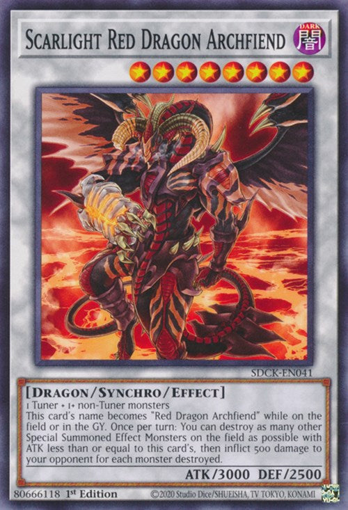 Scarlight Red Dragon Archfiend [SDCK-EN041] Common | Exor Games Bridgewater