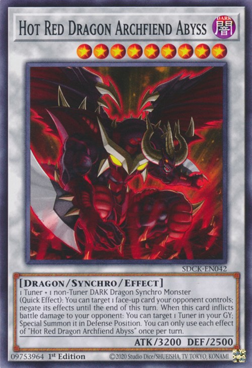 Hot Red Dragon Archfiend Abyss [SDCK-EN042] Common | Exor Games Bridgewater