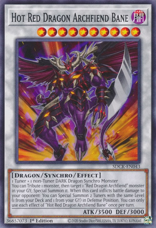 Hot Red Dragon Archfiend Bane [SDCK-EN043] Common | Exor Games Bridgewater