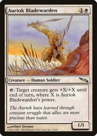 Auriok Bladewarden [Mirrodin] | Exor Games Bridgewater