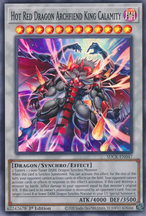 Hot Red Dragon Archfiend King Calamity [SDCK-EN047] Super Rare | Exor Games Bridgewater