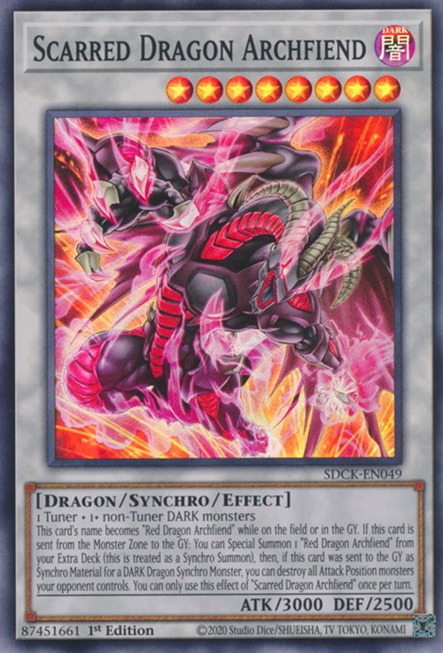 Scarred Dragon Archfiend [SDCK-EN049] Super Rare | Exor Games Bridgewater