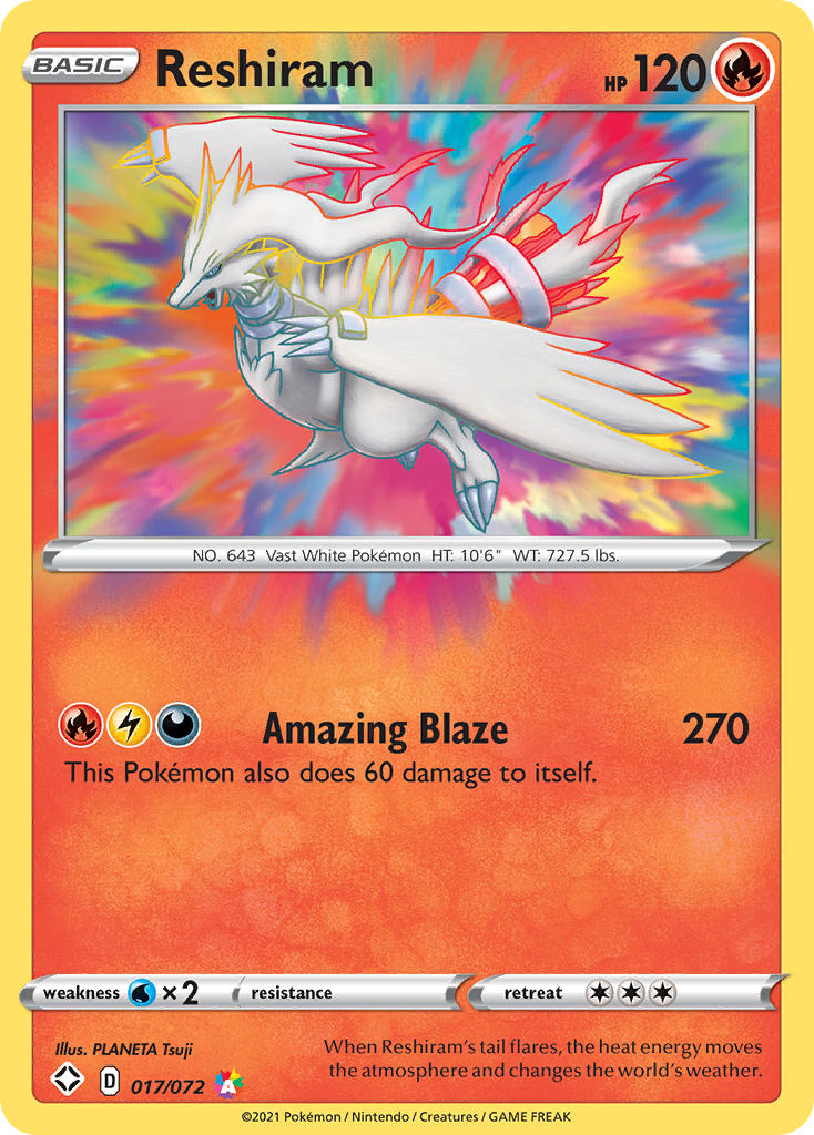 Reshiram (017/072) [Sword & Shield: Shining Fates] | Exor Games Bridgewater