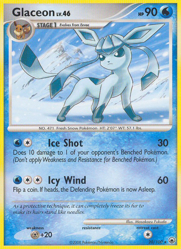 Glaceon (20/100) [Diamond & Pearl: Majestic Dawn] | Exor Games Bridgewater