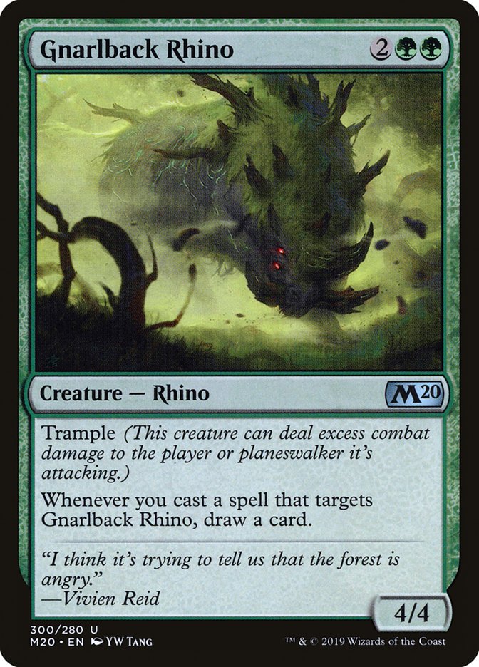 Gnarlback Rhino [Core Set 2020] | Exor Games Bridgewater