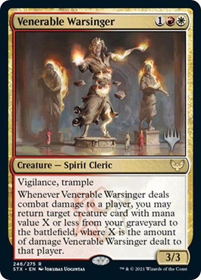 Venerable Warsinger (Promo Pack) [Strixhaven: School of Mages Promos] | Exor Games Bridgewater