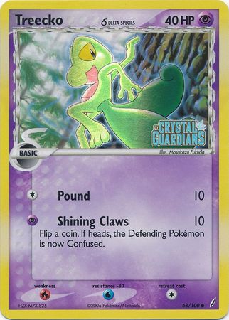 Treecko (68/100) (Delta Species) (Stamped) [EX: Crystal Guardians] | Exor Games Bridgewater