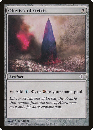 Obelisk of Grixis [Shards of Alara] | Exor Games Bridgewater