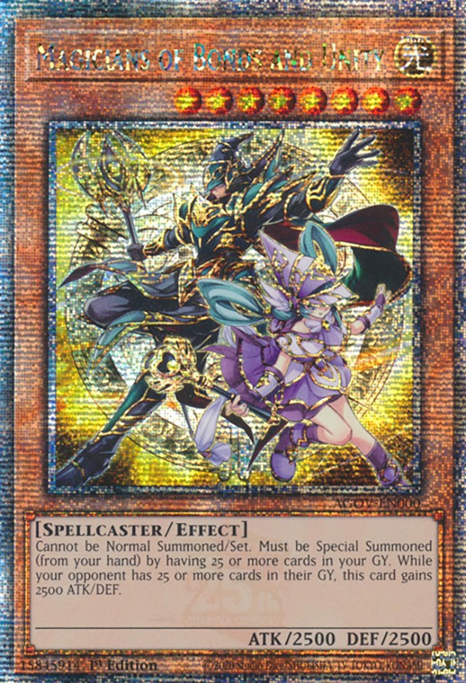 Magicians of Bonds and Unity (Quarter Century Secret Rare) [AGOV-EN000] Quarter Century Secret Rare | Exor Games Bridgewater