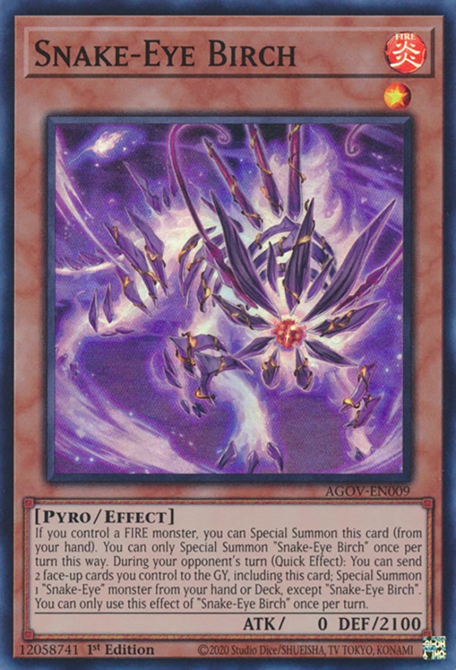 Snake-Eye Birch [AGOV-EN009] Super Rare | Exor Games Bridgewater