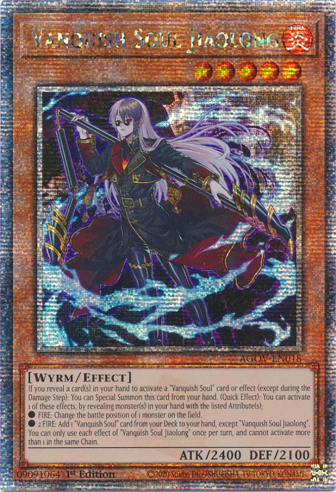 Vanquish Soul Jiaolong (Quarter Century Secret Rare) [AGOV-EN018] Quarter Century Secret Rare | Exor Games Bridgewater