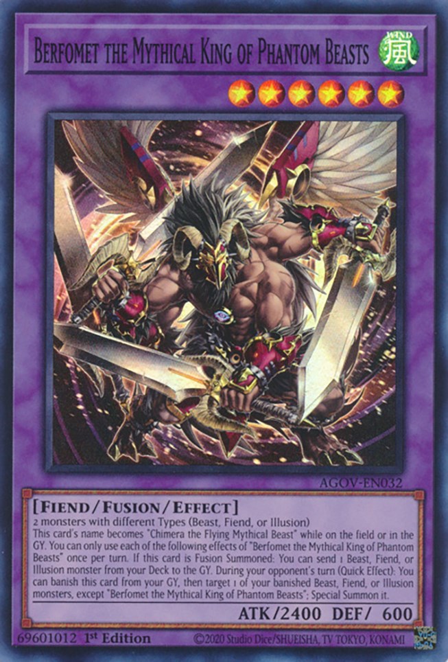 Berfomet the Mythical King of Phantom Beasts [AGOV-EN032] Super Rare | Exor Games Bridgewater