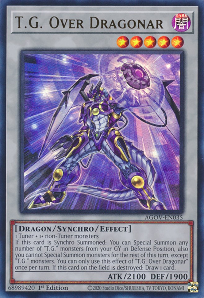 T.G. Over Dragonar [AGOV-EN035] Ultra Rare | Exor Games Bridgewater