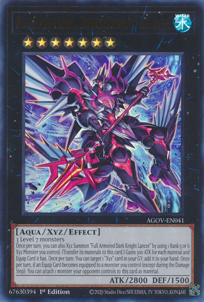 Full Armored Dark Knight Lancer [AGOV-EN041] Ultra Rare | Exor Games Bridgewater