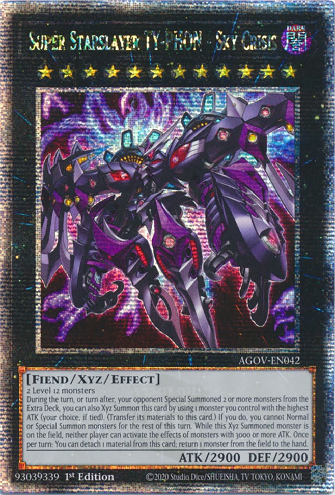 Super Starslayer TY-PHON - Sky Crisis (Quarter Century Secret Rare) [AGOV-EN042] Quarter Century Secret Rare | Exor Games Bridgewater