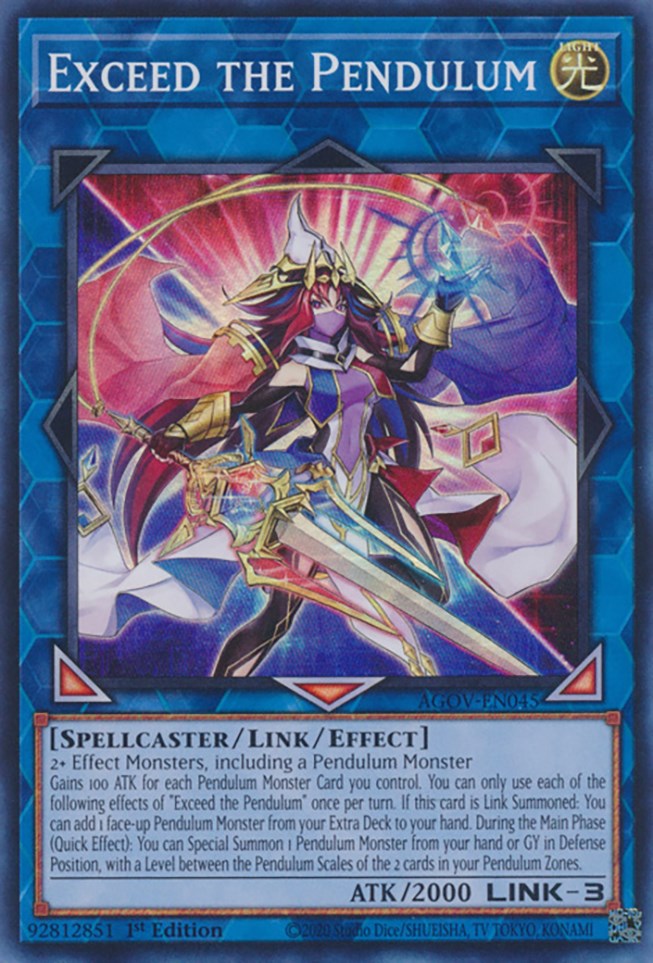 Exceed the Pendulum [AGOV-EN045] Super Rare | Exor Games Bridgewater