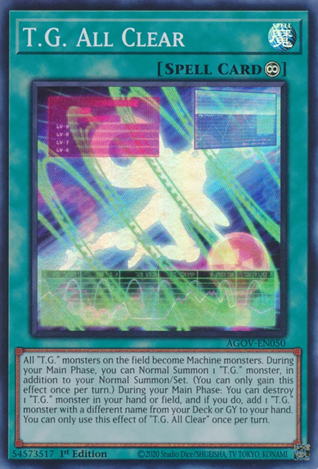 T.G. All Clear [AGOV-EN050] Super Rare | Exor Games Bridgewater