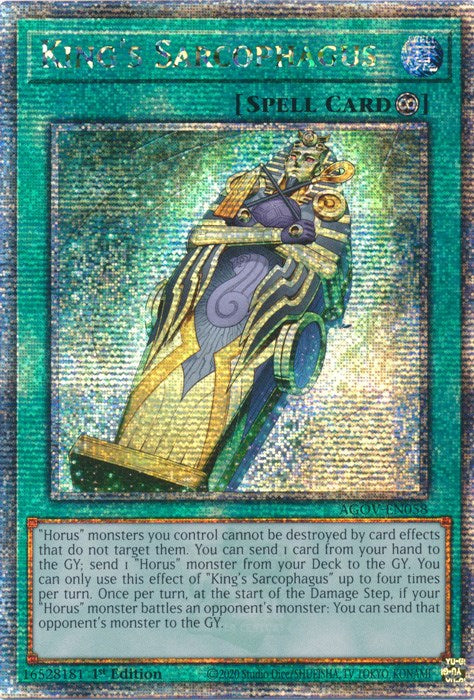 King's Sarcophagus (Quarter Century Secret Rare) [AGOV-EN058] Quarter Century Secret Rare | Exor Games Bridgewater