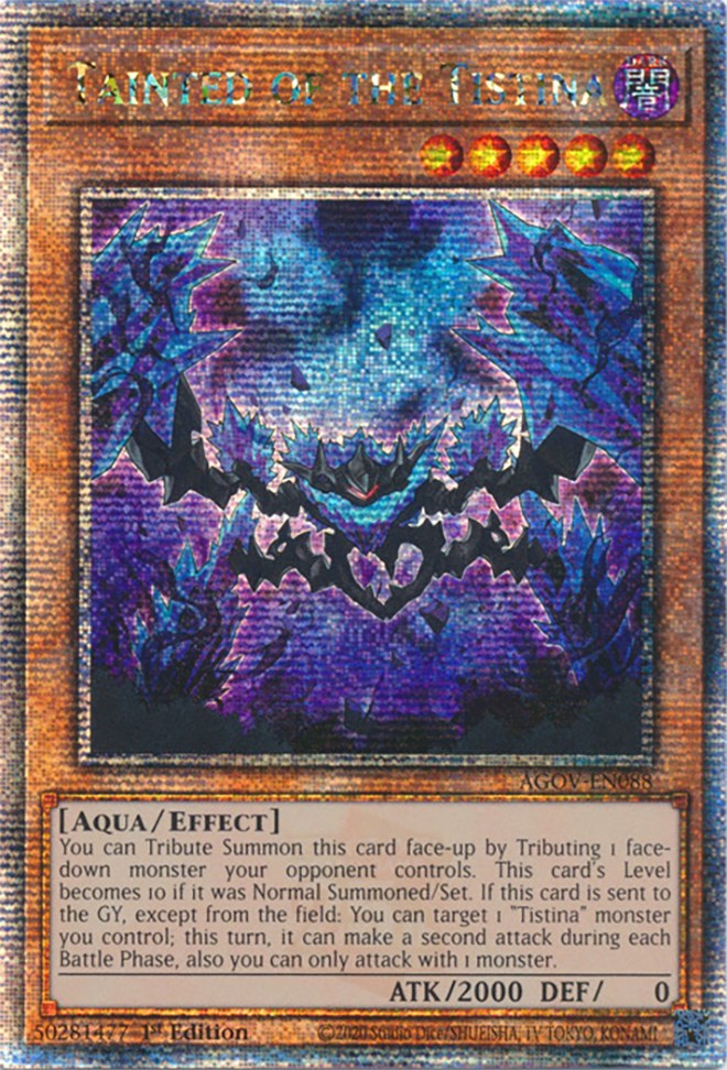 Tainted of the Tistina (Quarter Century Secret Rare) [AGOV-EN088] Quarter Century Secret Rare | Exor Games Bridgewater