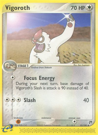 Vigoroth (52/100) [EX: Sandstorm] | Exor Games Bridgewater