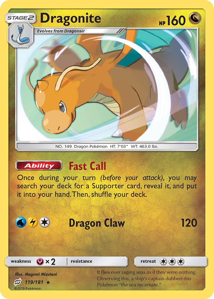 Dragonite (119/181) [Sun & Moon: Team Up] | Exor Games Bridgewater