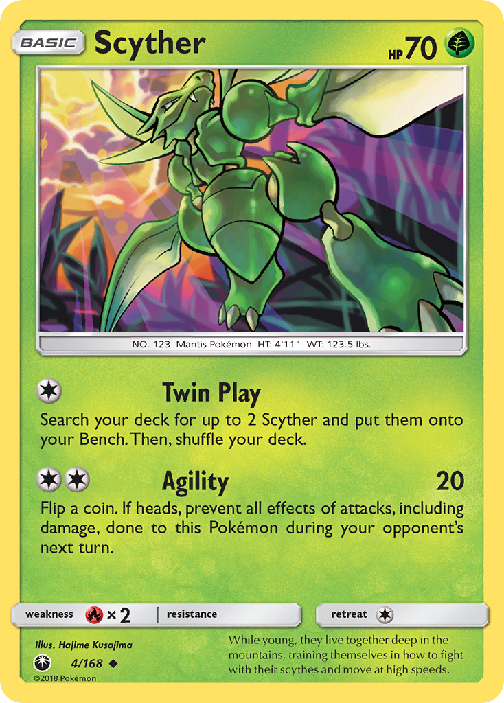 Scyther (4/168) [Sun & Moon: Celestial Storm] | Exor Games Bridgewater