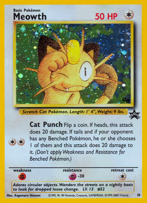 Meowth (10) [Wizards of the Coast: Black Star Promos] | Exor Games Bridgewater