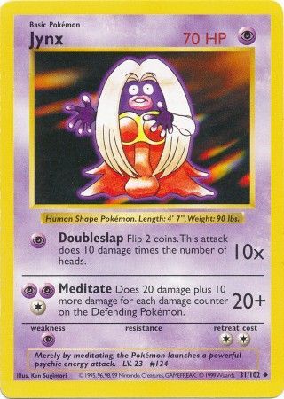 Jynx (31/102) [Base Set Shadowless Unlimited] | Exor Games Bridgewater