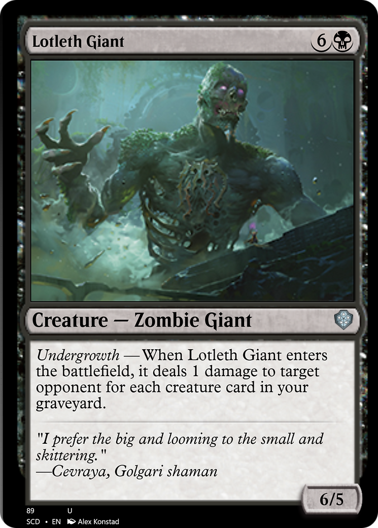 Lotleth Giant [Starter Commander Decks] | Exor Games Bridgewater