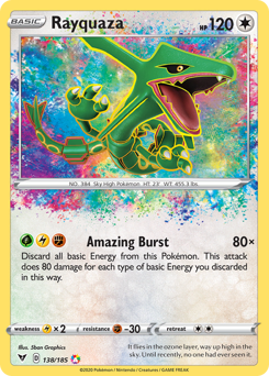 Rayquaza (138/185) [Sword & Shield: Vivid Voltage] | Exor Games Bridgewater