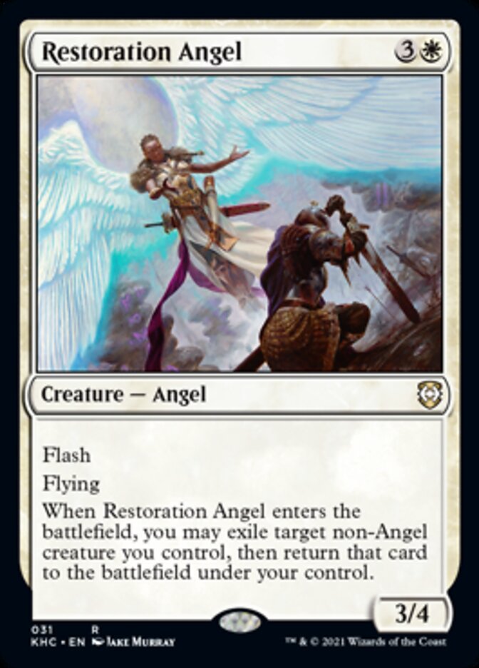 Restoration Angel [Kaldheim Commander] | Exor Games Bridgewater