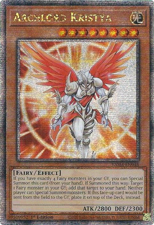 Archlord Kristya (Quarter Century Secret Rare) [VASM-EN048] Quarter Century Secret Rare | Exor Games Bridgewater