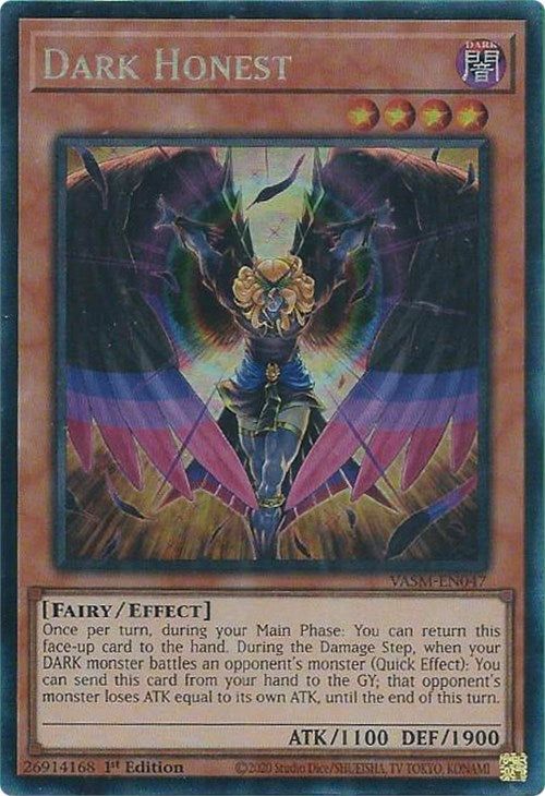 Dark Honest (CR) [VASM-EN047] Collector's Rare | Exor Games Bridgewater