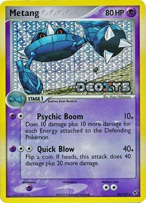 Metang (40/107) (Stamped) [EX: Deoxys] | Exor Games Bridgewater