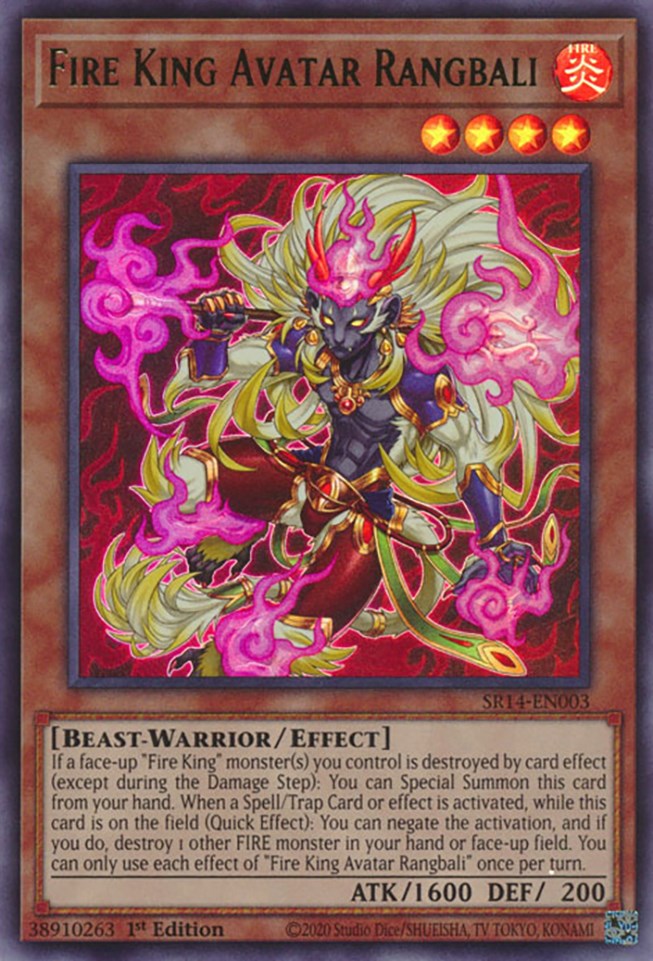 Fire King Avatar Rangbali [SR14-EN003] Ultra Rare | Exor Games Bridgewater