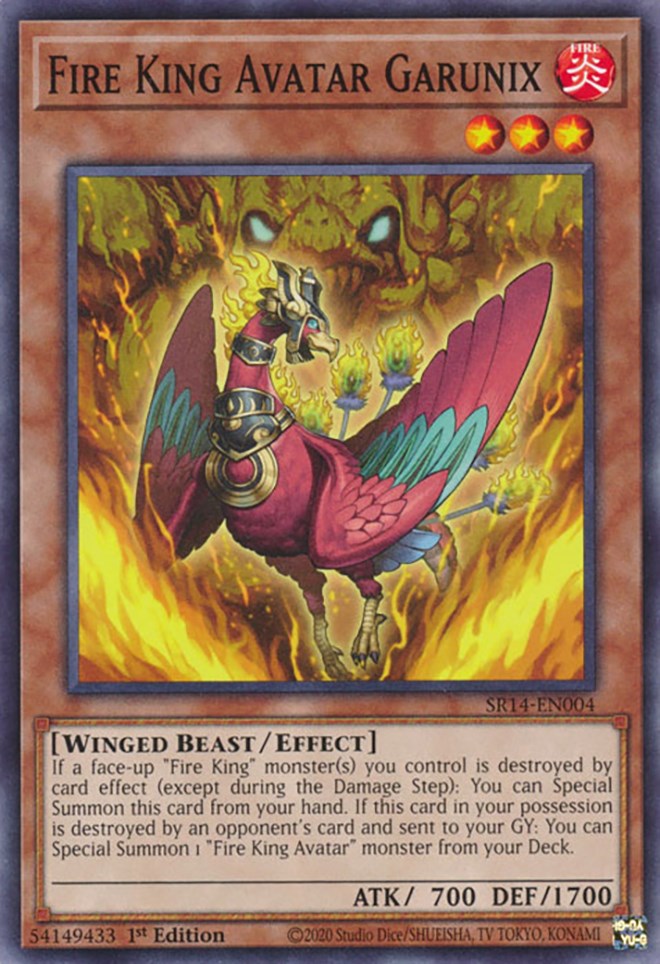 Fire King Avatar Garunix [SR14-EN004] Common | Exor Games Bridgewater